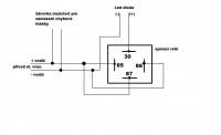 zapojení relé pro zamezení blikání led diody Vectra C.jpg